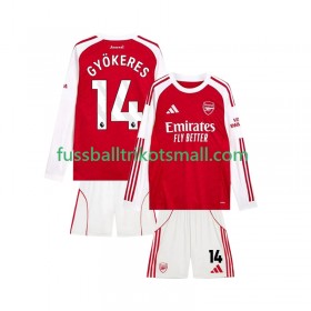 Fußballtrikots Arsenal Viktor Gyokeres 14 Kinder 2025-2026 Langarm Heimtrikotsatz kaufen